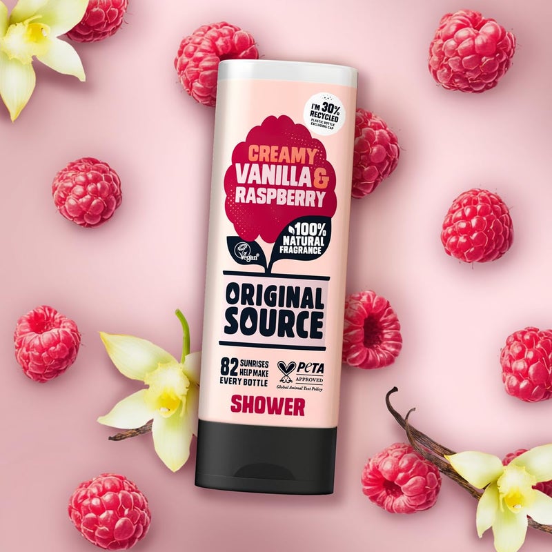 Original Source Cussons Vanilla Milk and Raspberry Original Source Shower Gel - Image 4
